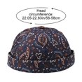 thumbnail image 3 of Hsqqdc Unisex Vintage Rolled Cuff Brimless Docker Hat, Sailor Skull Cap Beanie for Men Women, 3 of 7
