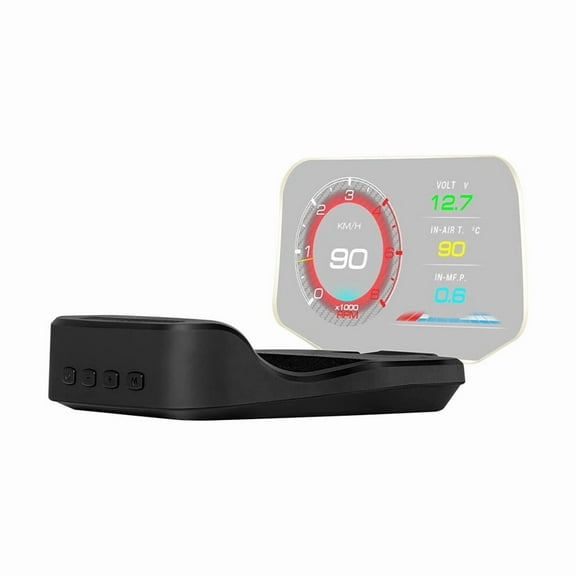 C2 Car Head Up Display OBD2 Gauge Display with Speed, Water Temperature, Voltage, Fuel Consumption, Overspeed Alarm, Suitable for All Cars After 2008
