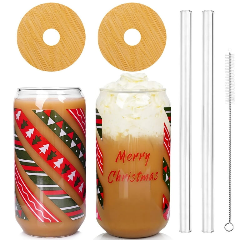 Christmas Glass Mason Jar *Novelty Funny* Great Christmas Gift! Set of 2