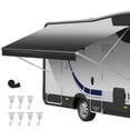 thumbnail image 1 of VEVOR RV Awning Fabric Replacement, 17' (Fabric 16'2") 18 oz Heavy-Duty Weatherproof Vinyl Camper Awning Replacement, UPF50+ Protection Waterproof Outdoor Canopy, 1 of 9