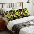 thumbnail image 4 of Yiaed Body Pillow Cover, Ultra Soft Microfiber Pillowcases, Breathable Long Pillow Case, Envelope Closure-Avocado Keep Calm (20x54 inch)（Pillow core not included）, 4 of 5