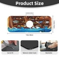 thumbnail image 2 of Logiee Animals On Noah's Ark2 Print Kitchen Sink Splash Guard Faucet Mat for Splash Guard Behind Faucet Drip Catcher for Kitchen,Bathroom,Sink Mat,Dish Drying Mat,Bathroom-15" X 5.5", 2 of 7