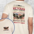 thumbnail image 5 of FLAGWIX Grumpy Veteran, Proud U.S. Veteran T-Shirt TPT2337TS - Father's Day, Christmas Gifts For Men, Husband Gifts, 5 of 6
