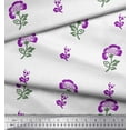 thumbnail image 3 of Soimoi Polyester Crepe Fabric Leaves & Floral Block Printed Craft Fabric by The Yard 42 Inch Wide, 3 of 3