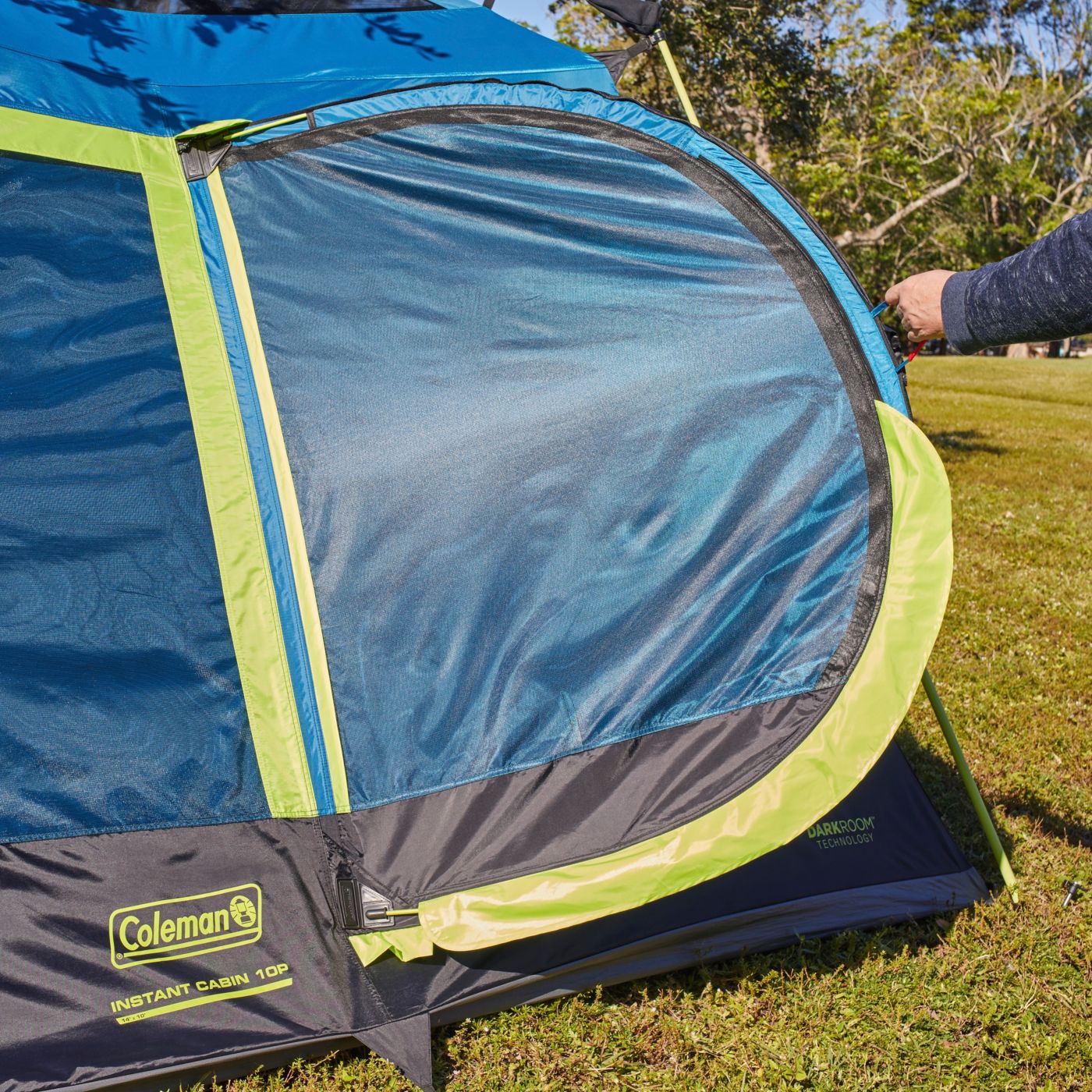 Coleman® 10-Person Dark Room™ Cabin Camping Tent with Instant Setup, 1 Room, Blue - image 3 of 6