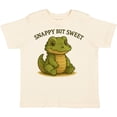 thumbnail image 3 of Inktastic Snappy but Sweet Cute Alligator Boys or Girls Toddler T-Shirt, 3 of 5