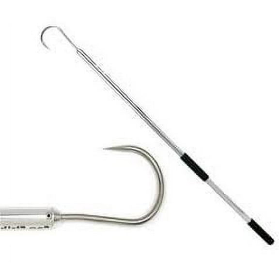 Sea Strike SS336 Silver Anodized Aluminum Gaff 3" Stainless Hook 3'