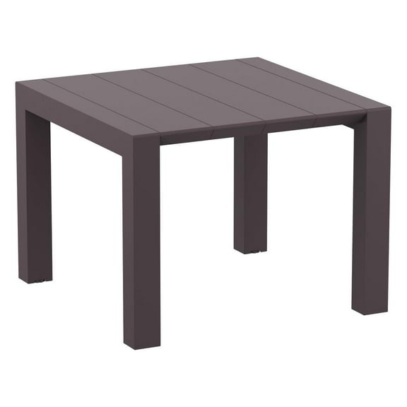 Compamia Vegas 55" Extendable Patio Dining Table in Brown