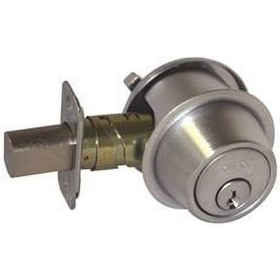 Schlage Bc500 Single Cylinder Deadbolt Adj Bs Sc1 Satin Chrome