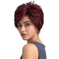 thumbnail image 1 of Peluca Corta Y Esponjosa con Corte Pixie para Mujer, Peluca de Cabello para , Pelucas Llenas de Cosplay, Rojo Vino Yuyangstore pelucas de cabello humano, 1 of 8