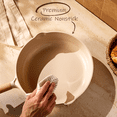thumbnail image 4 of Carote 5QT Ceramic Non Stick Frying Pan Skillet with Lid, Jumbo Cooker with Induction 11inch Large Deep Frying Pan, Non-Toxic Sauté Pan,Taupe, 4 of 10
