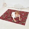thumbnail image 2 of Red Christmas Tree and Snowflake Pattern Blanket,Comfortable Soft Lamb Wool Throw Blanket,All Season,Warm Lightweight Blankets for Sofa Bed Couch Living Room Chair,30"x40", 2 of 4
