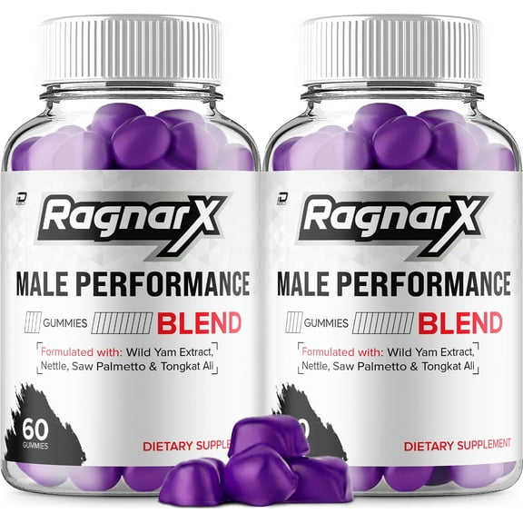 RagnarX Gummies for Men – Ragnar X Gummy Natural Blend Vitamins for Overall Health, 2 Pack, 120 Gummies