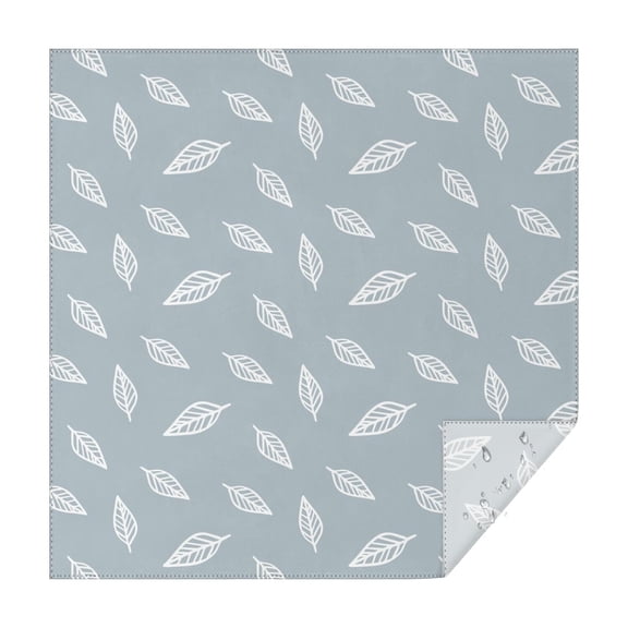 Floral 42" Square Waterproof Tablecloth, Floral Print Polyester Table Cover