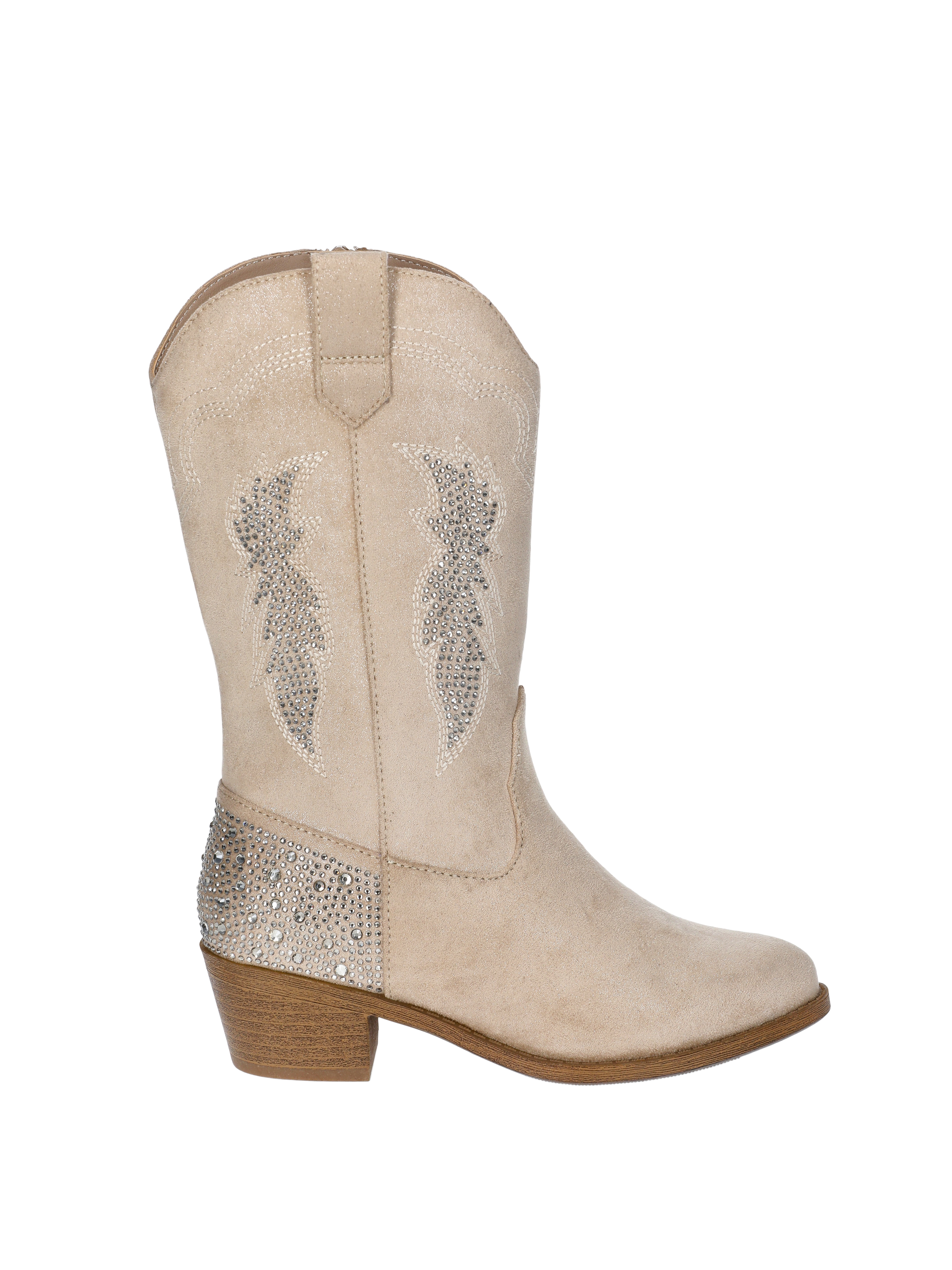 Madden NYC Little Girls and Big Girls Tall Rhinestone Cowgirl Boots