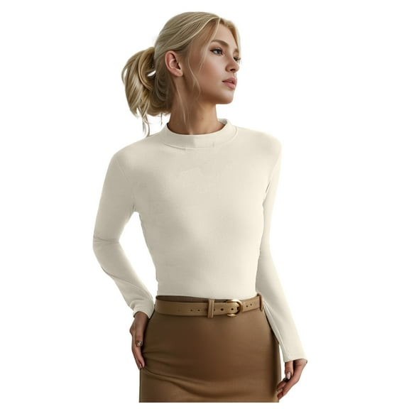 Women Summer Tops Women's Velvet Neckline With Long Sleeve Base Shirt Mom T Shirt Women Tee Comfy Tops plus Size for Short Sleeve Loo Tunic Long Fit Compression Workout Top Plain White 3XL