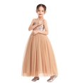 thumbnail image 2 of Ekidsbridal Girl Wedding Flower Girl Dress - Spaghetti Strap Lace Up Sequins with Tulle 122-A (Size: 4-12), 2 of 6