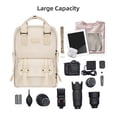 thumbnail image 4 of For Cwatcun D78 Camera Backpack Waterproof Camera Bag Photography Backpack Large Capacity Camera Case with Tripod Holder 15.6 Inch Laptop Compartment for Women Men, 4 of 7