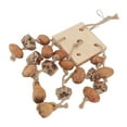 thumbnail image 4 of Juguete Para Morder Nueces De Pájaro, Juguete Para Masticar Loros De Madera Inofensivo Para Moler Picos Alivio Del Aburrimiento Resistente A Las Mordeduras Con Gancho Para Octpeak Parrot Chewing Toy, 4 of 8