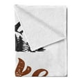 thumbnail image 2 of Take a Hike Soft Flannel Fleece Throw Blanket, Mountainous Pattern with a Bold Calligraphy Nature Thematic, Cozy Plush for Indoor and Outdoor Use, 70" x 90", Redwood and Charcoal Grey, by Ambesonne, 2 of 5