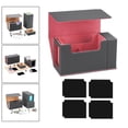 thumbnail image 3 of Caja de almacenamiento para juegos de cartas kusrkot cuero PU Rojo 4 deflectores, 3 of 8