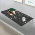 thumbnail image 3 of Folding Wall Desk, Wall-Mounted Rectangular Folding Table Black 31.5*15.75in, 3 of 18