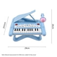 thumbnail image 3 of TFixol 25-Key Mini Electronic Keyboard with LED Lights, Multifunctional Music Instrument for Beginners, DJ201 Model in Pink or Blue, 3 of 6