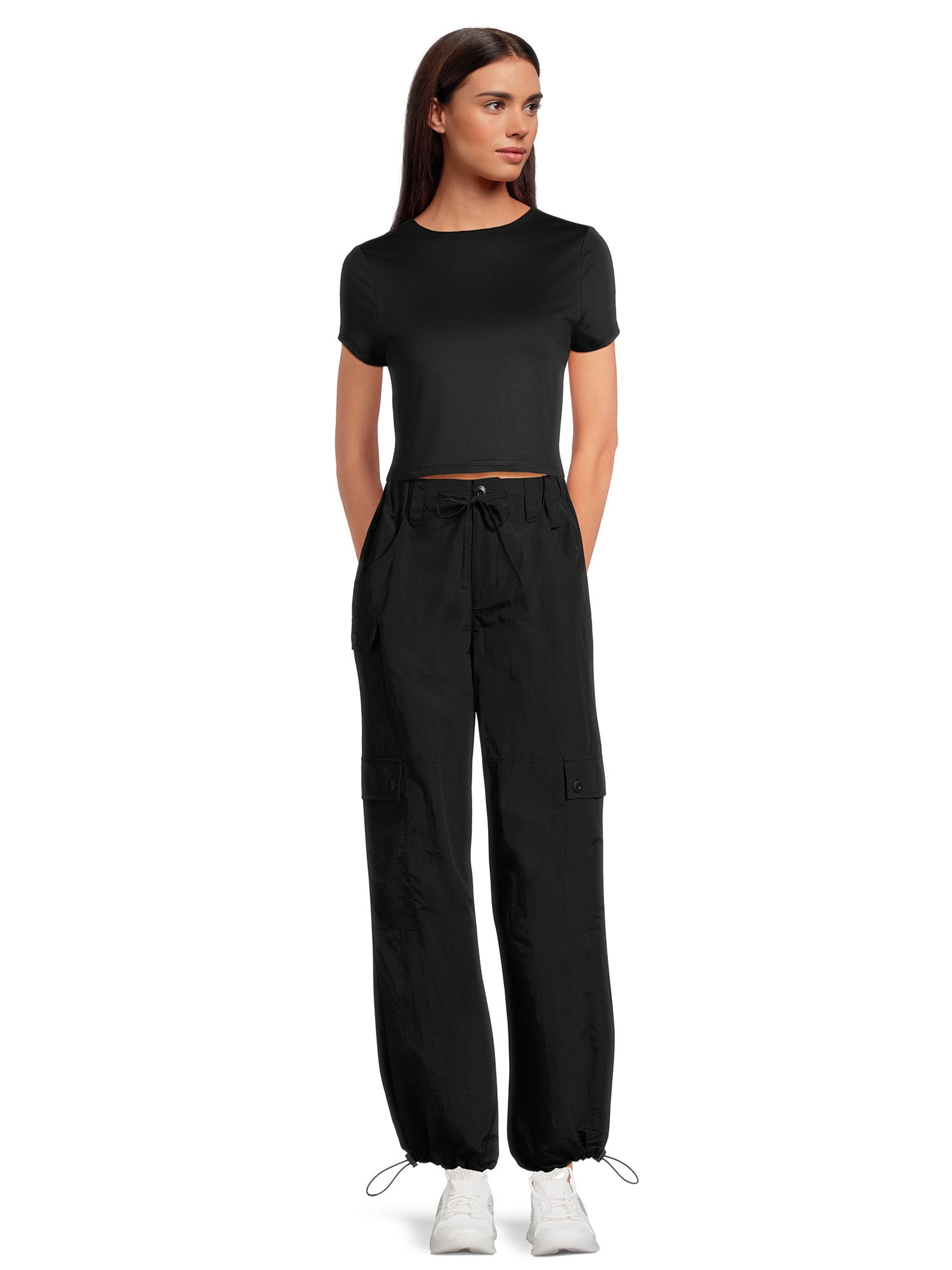 Madden NYC Juniors Parachute Cargo Pants, Sizes XS-XL
