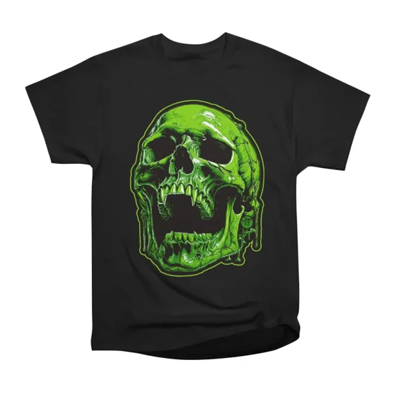Green Vampire Skull T-Shirt Tee Gift For Him Merch For Her Apparel For Friend