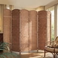 thumbnail image 2 of HOMCOM 6 Panel Folding Room Divider Privacy Screen Indoor Home Decoration, 2 of 10