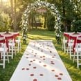 thumbnail image 3 of Amscan Elegant White Wedding Aisle Runner with Rose Petal Print - 100 ft x 36" Perfect for Ceremonies & Events, 3 of 8