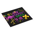 thumbnail image 2 of Naloa Mardi Gras with Flamingo Dish Drying Mat for Kitchen Counter, Heat Resistant Drainer Mats, Absorbent Draining Mat,Dish Rack Pad,16"x18", 2 of 8