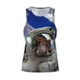 thumbnail image 4 of Haiem Astronaut in Outer Space Men Workout Tank Top Gym Bodybuilding Sleeveless Muscle T Shirts Athletic Tank Breathable Workout Shirt-Large, 4 of 9