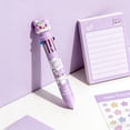 thumbnail image 7 of 10 Color Cute Character Multi Color Ballpoint Pens Click Style Retractable Colored Pens For Kids Students, 7 of 7