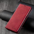 thumbnail image 5 of Premium PU Leather Flip Folio Case for Samsung Galaxy S22 5G, Protective Case with Kickstand Card Slot  Closure Shockproof Full Protection Wallet Cover - Red, 5 of 6