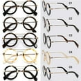 thumbnail image 2 of Unisex Eyeglasses Frames Vintage Round Glasses Thick Round Rim Acetate Eyeglasses, 2 of 5