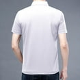 thumbnail image 4 of QUINDOS Polo Mens Shirts Big and Tall Short Sleeve Casual Collared Shirts Loose Regular Fit Work Solid T-shirts, 4 of 4