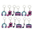 thumbnail image 4 of Shisuyan Ensemble de 12 Porte-Clés Note de Musique pour Fêtes Musicales et Décorations d'Anniversaire Porte-Clés Rétro pour Amateurs de Musique et Enfants pour Fêtes de Danse et Concerts, 4 of 9