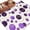 Purple, variant on Round Area Rugs Collection 8 Ft, Blue Polka Dots Non-Slip Residential Carpet, Modern Abstract Art Indoor Crawling Mats Runner Rugs for Living Room/Dining Room/Bedroom