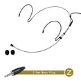 thumbnail image 1 of Double Earhook Headset Mic Headworn Microphone for for for for Shure Wireless, 1 of 5