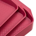 thumbnail image 4 of Eslite Plastic Fast Food Serving Tray,16.95 by 11.82-Inch,Set of 12 (Red), 4 of 4
