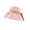Cherry Blossom Pink, variant on Women's Wide Brim Floppy Sun Hat with Contrast Bow Band and Structured Crown