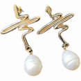 thumbnail image 2 of Earrings, Women's Earrings, Pearl Earrings, Gold Earrings Banmo, 2 of 5