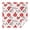 Pioneer Flower Floral-3, variant on Pioneer Flower Floral Print Pattern Square Tablecloth, Waterproof Wipeable Spillproof Washable Table Cover for Home Kitchen Party Decor, 42"x42"