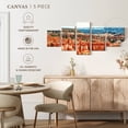 thumbnail image 4 of Elephant Stock Bryce Canyon Morning View Wall Art - Horizontal Multi Panel Canvas - Living Room Wall Decor - Nature Multi Panel - Blue And Orange Decor By Philippe Hugonnard - 36" x 15", 4 of 4