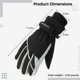 thumbnail image 2 of Winter Ski Gloves for Men, Touchscreen Warm Water-Proof Gloves, Gloves for Bike Riding Skiing Hiking Motorcycle Outdoor Activity, 2 of 8