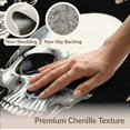 thumbnail image 6 of ODIKA 8'x10' Washable Area Rug Skull Goth Skeleton Damask Border Gothic Ornate Filigree Motif for King Size Bedroom Under Bed, Master Suite, Non-Shedding, Easy Care, 6 of 7