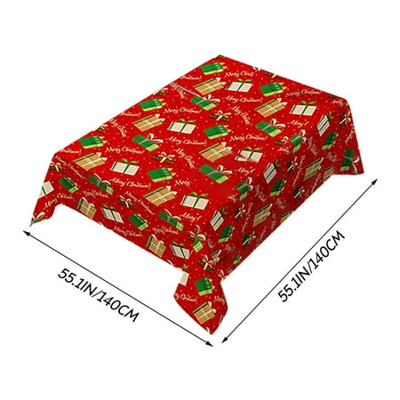 

Wesracia Bibulous Tablecloth Decorated For Christmas(Gift Box)