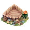 thumbnail image 4 of Plato para alimentar agua, reptil, tortuga, lagarto, con cactus, decoración para el hogar, 4 of 11