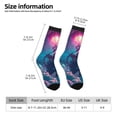 thumbnail image 2 of KLL DJ Panda Hot Air Balloon Print Cool Socks Men's Women's Crew Socks Funny Crazy Novelty Stockings, 2 of 6